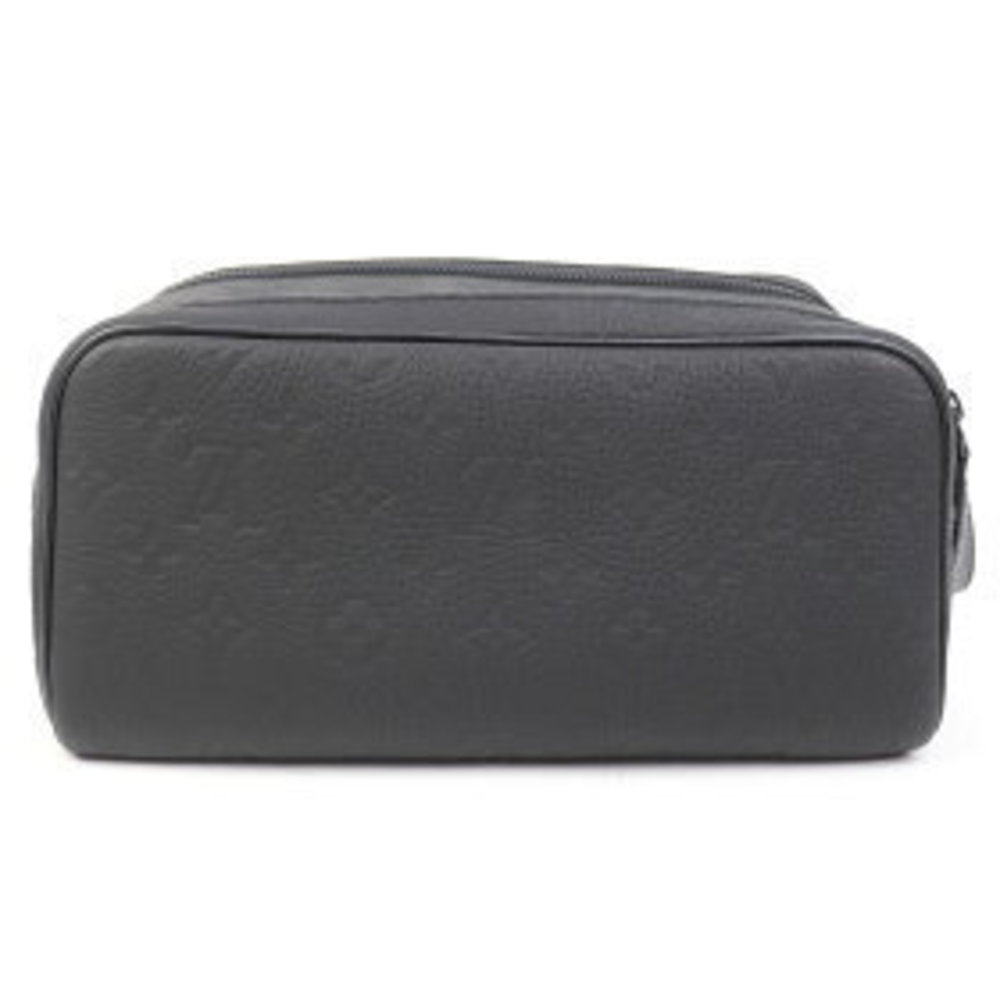 Louis Vuitton Dopp Kit Taurillon Leather Shoulder Bag Pouch Black LV A - Picture 3 of 9
